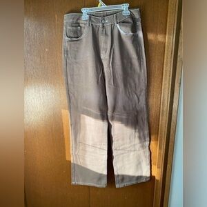 Brown straight leg jeans LG